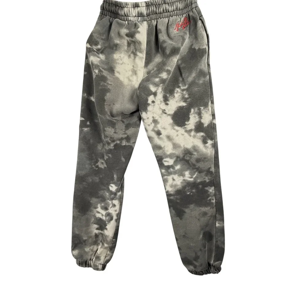 Jordan‎ Joggers Kids Small Grey White Tie Dye Fleece Pants Excellent Jumpman